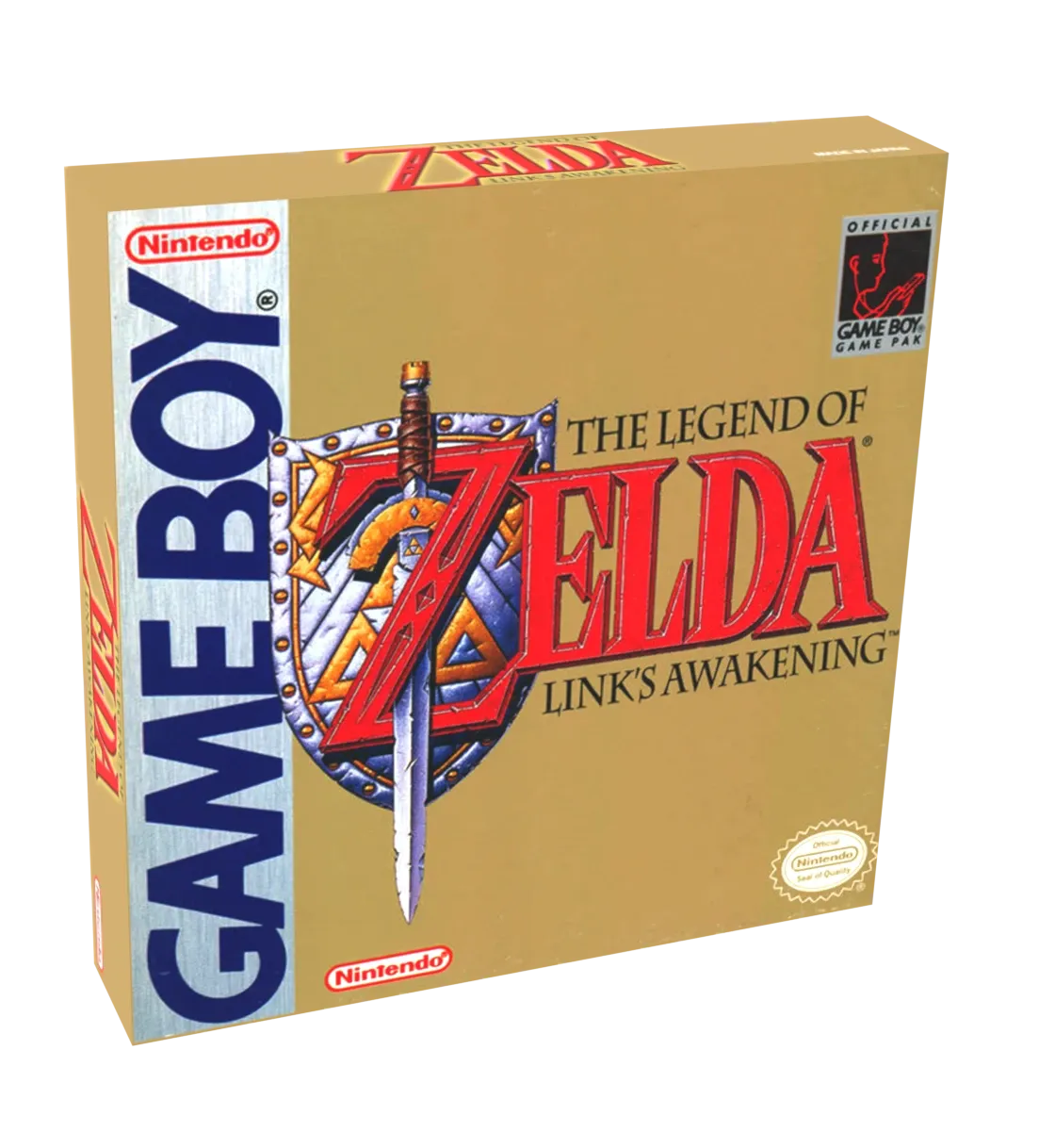 The Legend of Zelda Link&#39;s Awakening Reproduction Box