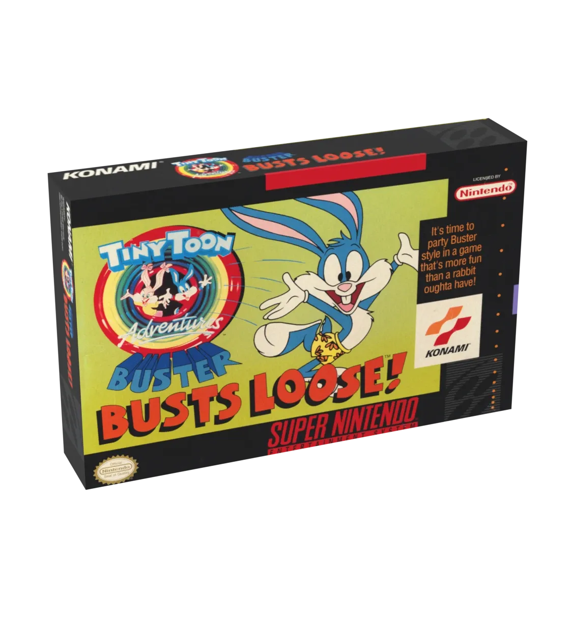 Tiny Toon Adventures Buster Busts Loose! Reproduction Box