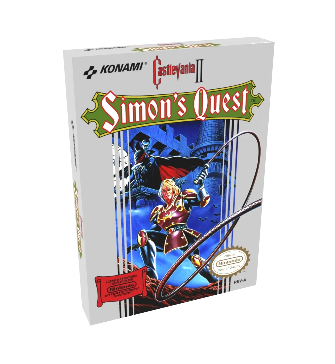 Castlevania 2 - Simon&#39;s Quest Reproduction Box