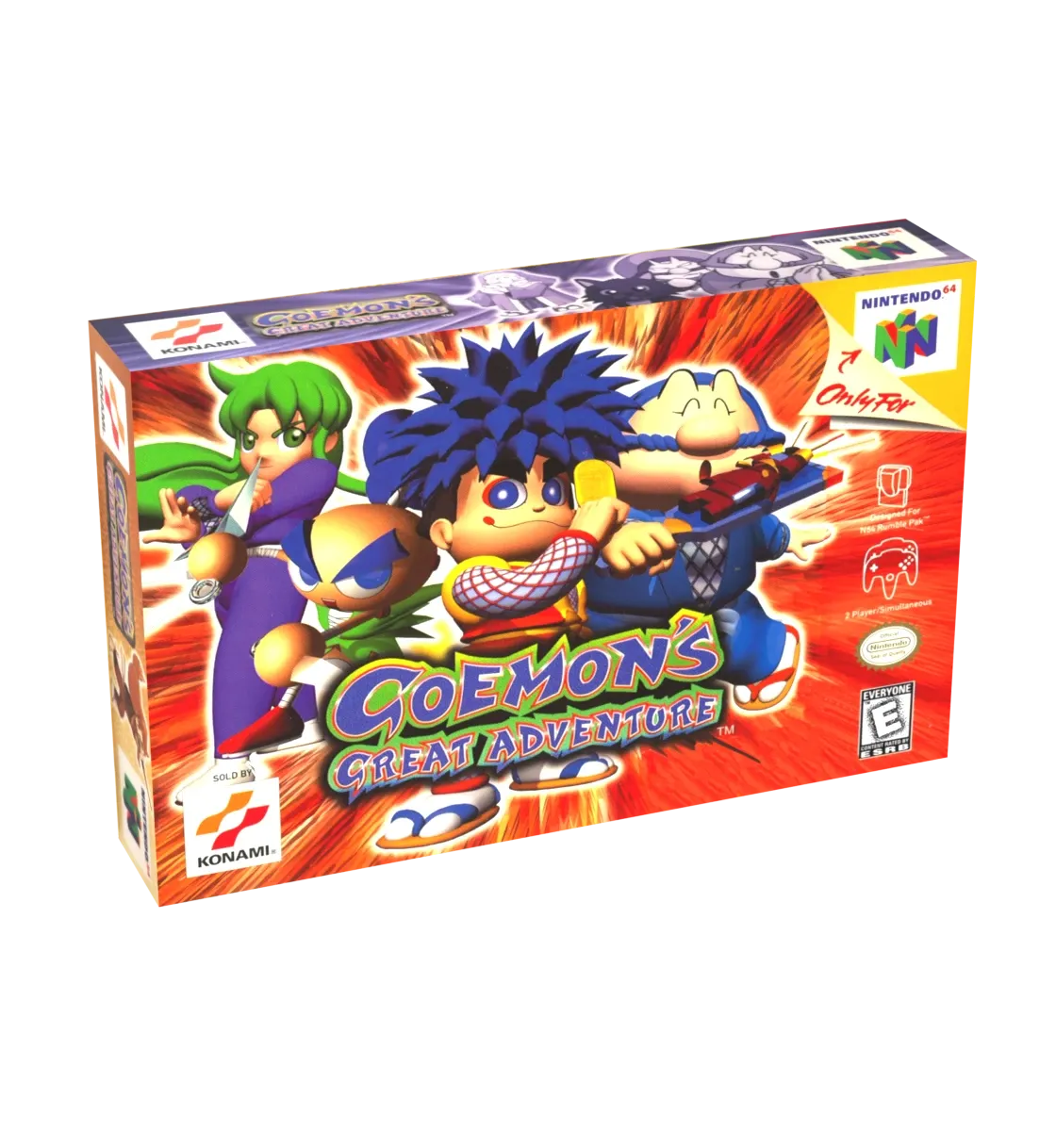 Goemon&#39;s Great Adventure Reproduction Box