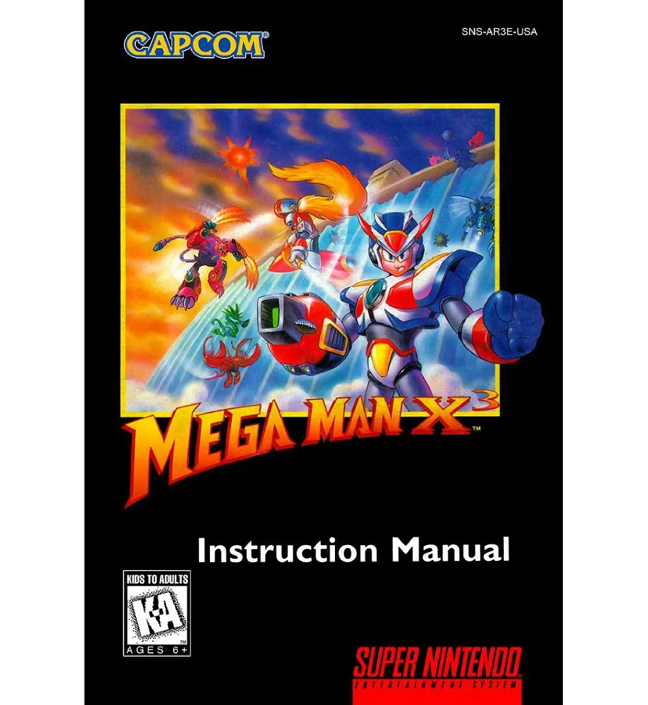 Mega Man X3 Reproduction Manual