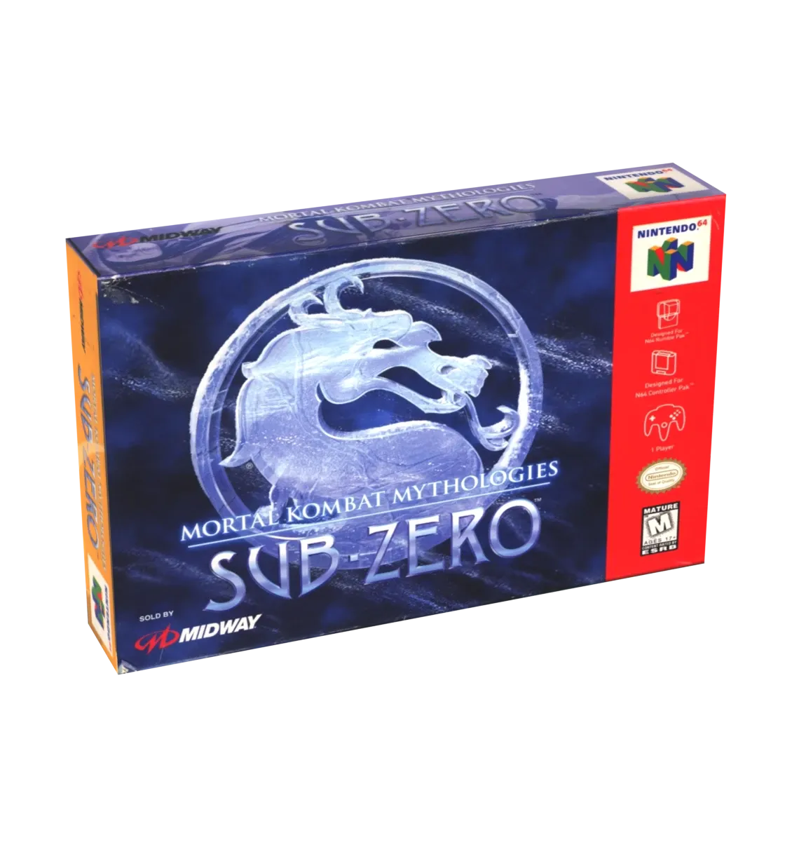 Mortal Kombat Mythologies Sub-Zero Reproduction Box