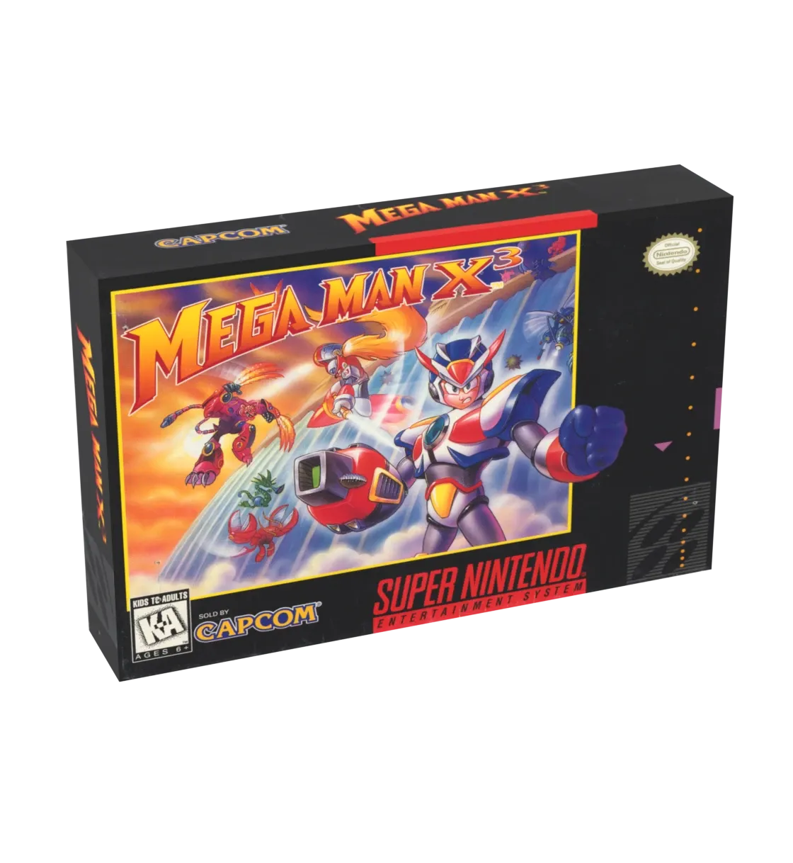 Mega Man X3 Reproduction Box