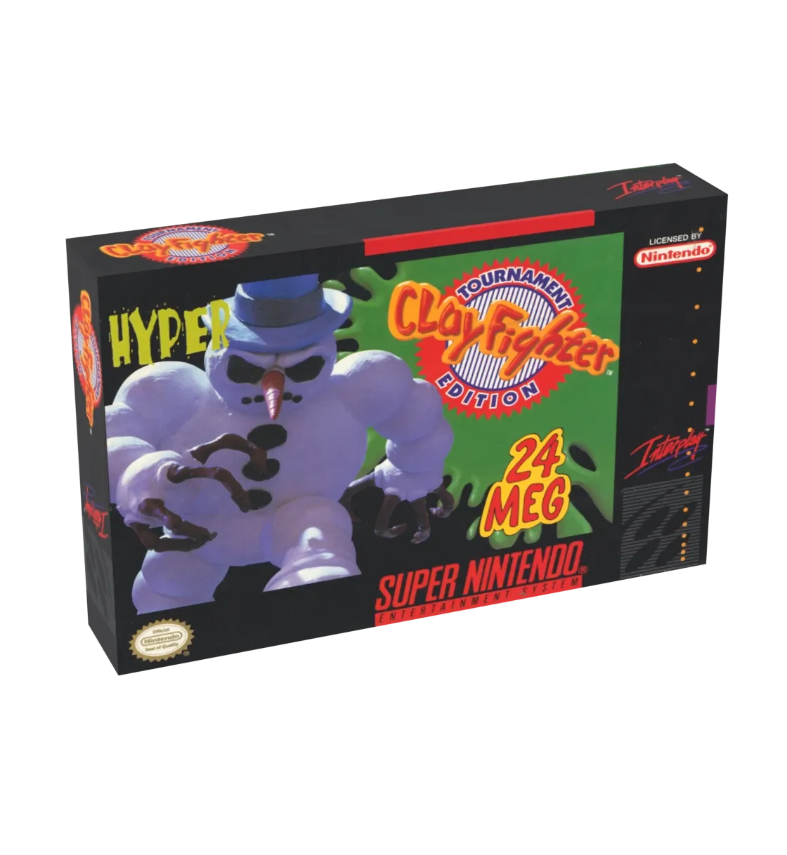 Clay Fighter Tournament Edition Reproduction Box