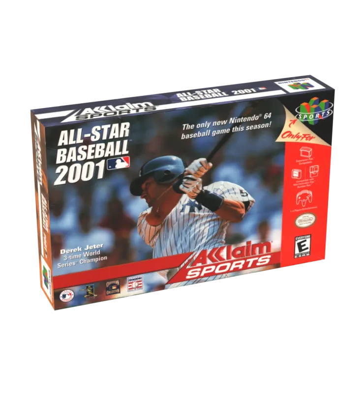 All Star Baseball 2001 Reproduction Box
