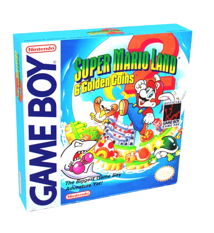 Super Mario Land 2 6 Golden Coins Reproduction Box