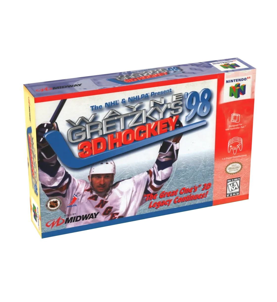 Wayne Gretsky&#39;s 3D Hockey 98 Reproduction Box