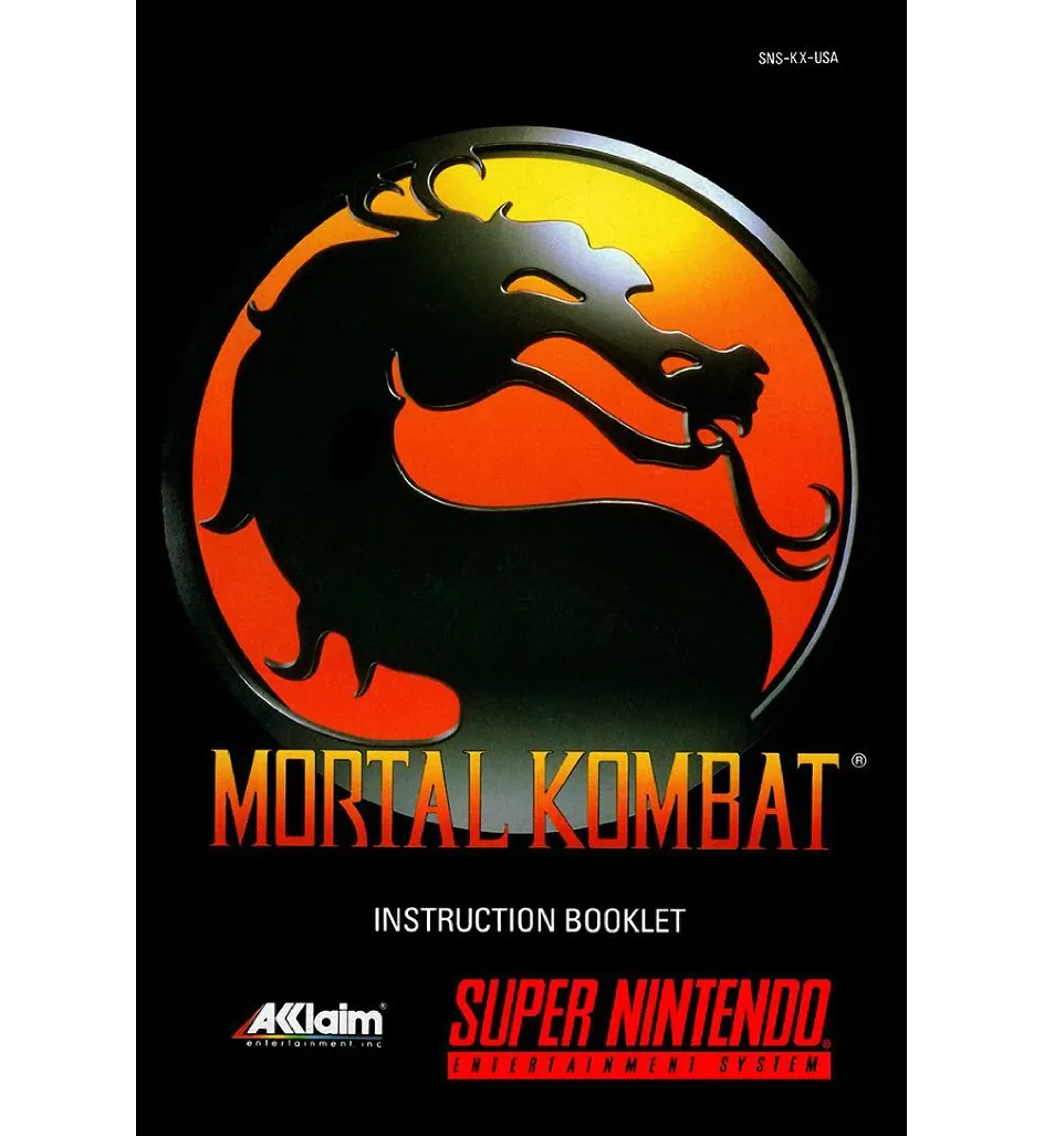 Mortal Kombat Reproduction Manual