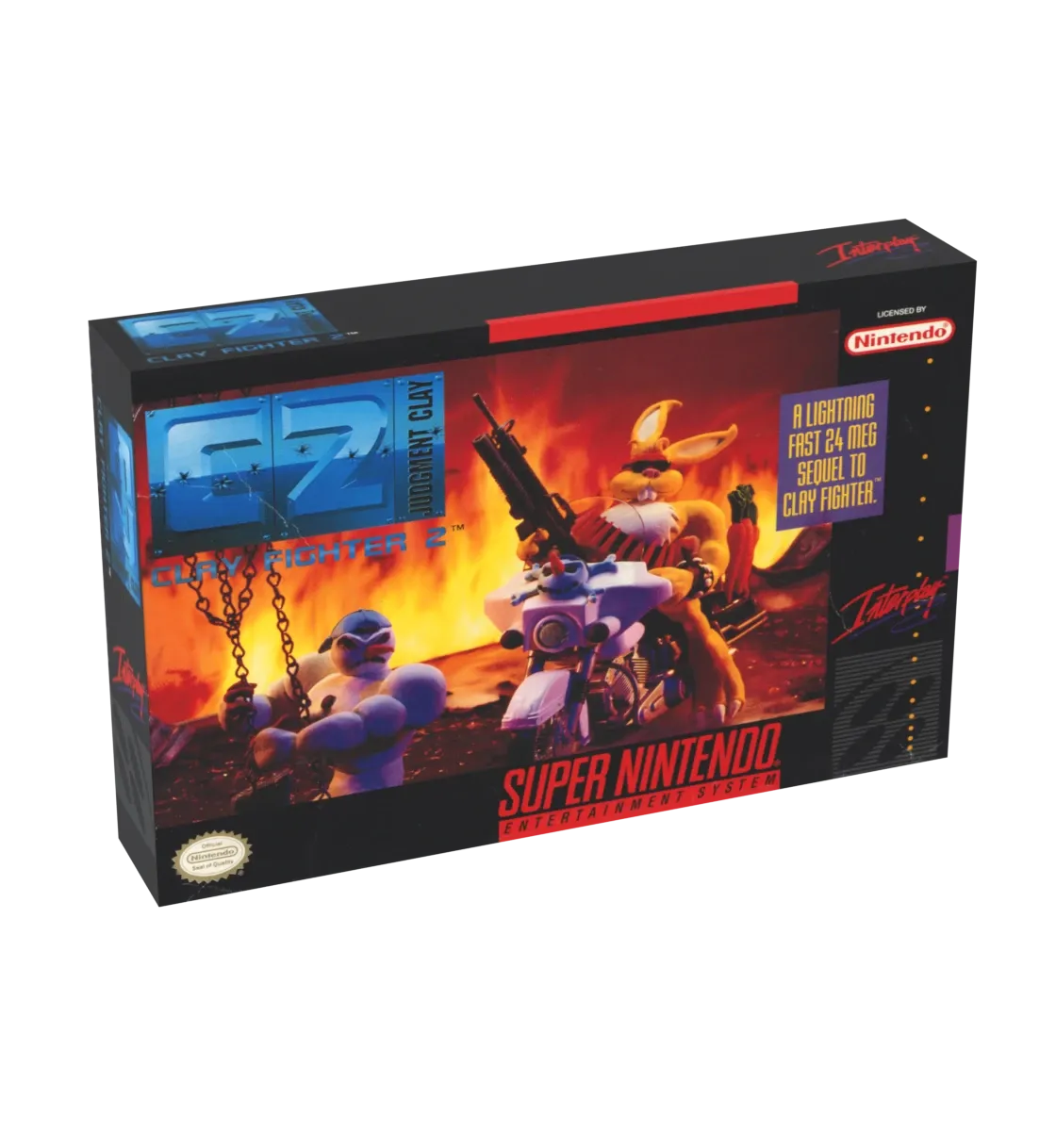 Clay Fighter 2 Reproduction Box