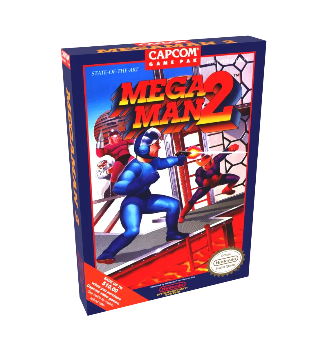 Mega Man 2 Reproduction Box