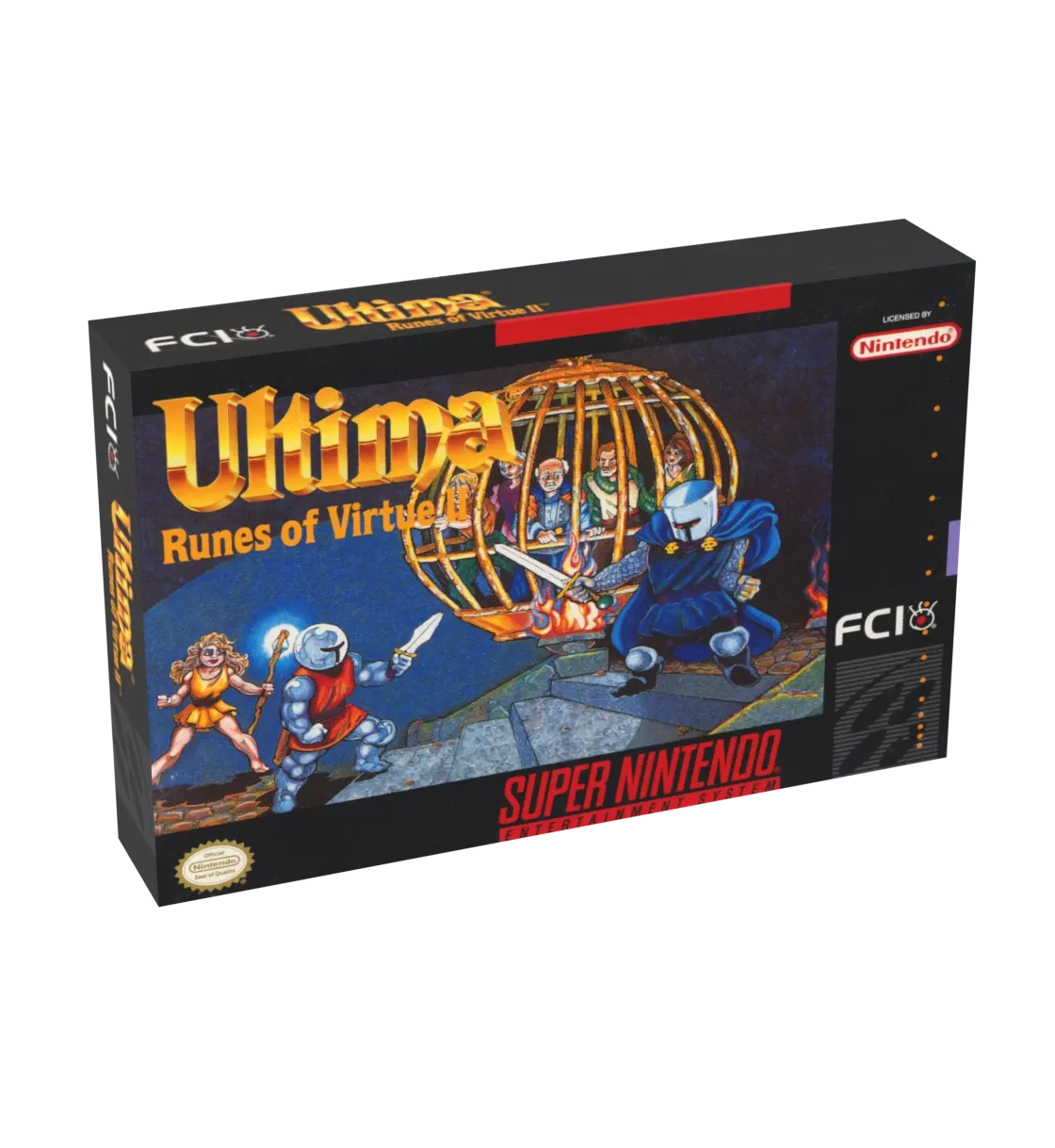 Ultima Runes of Virtue 2 Reproduction Box