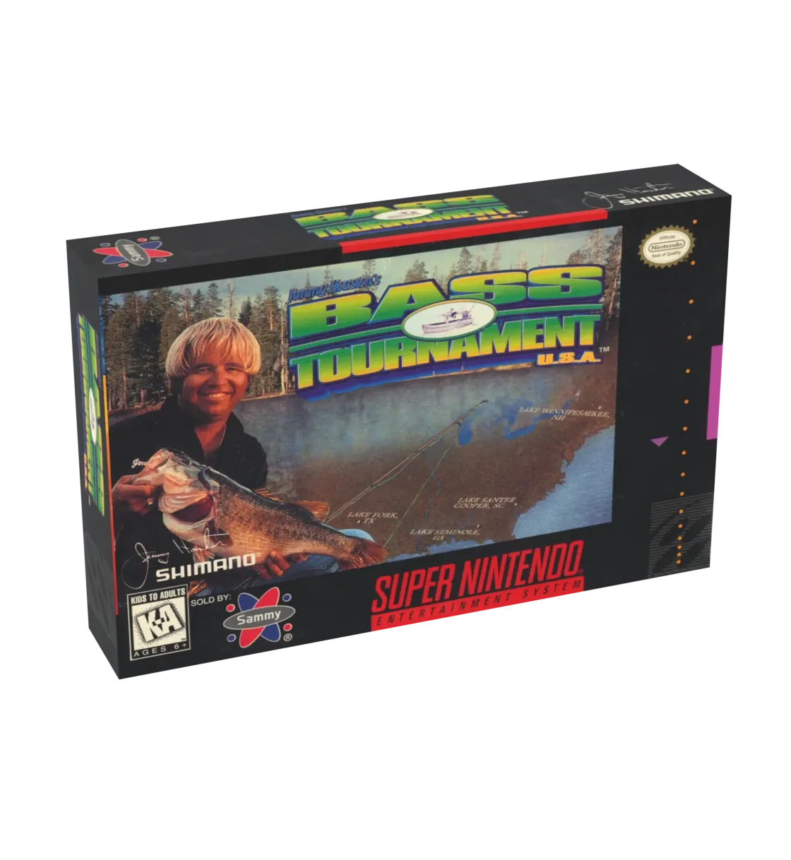 Jimmy Houston&#39;s Bass Tournament USA Reproduction Box
