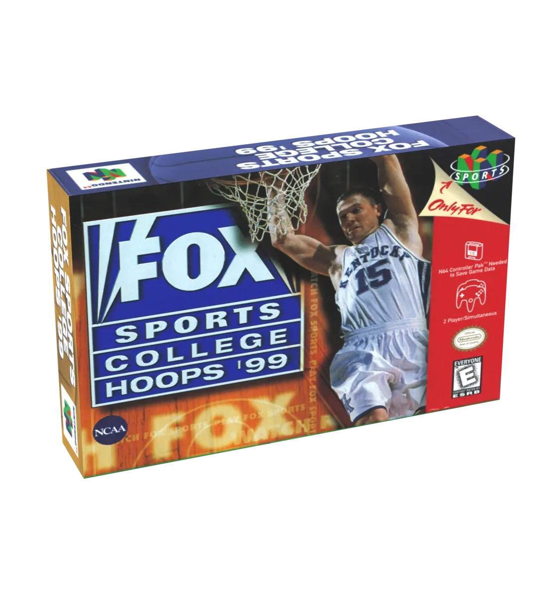 Fox Sports College Hoops 99 Reproduction Box