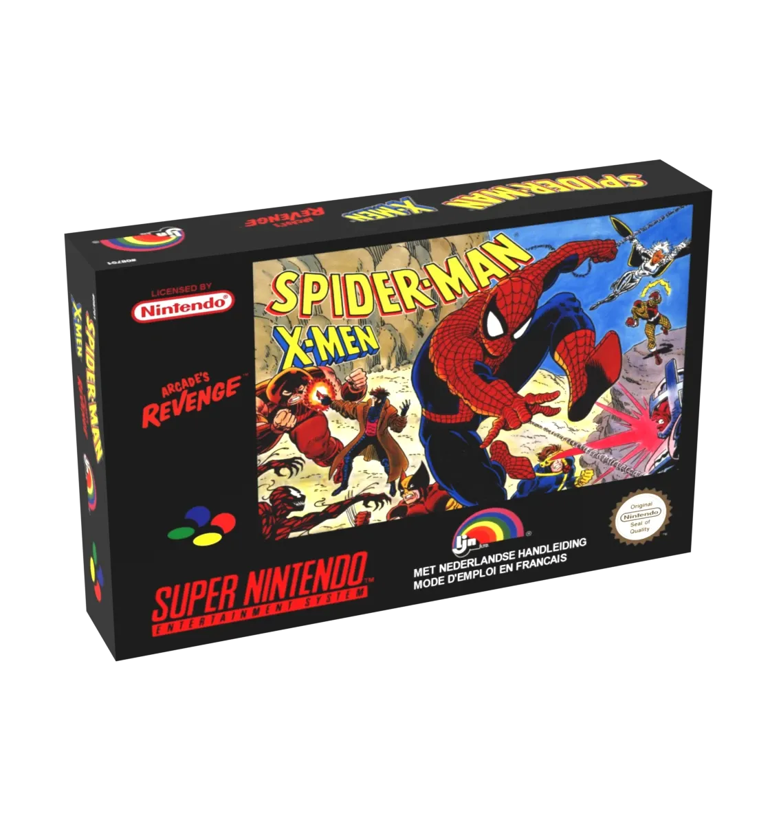 Spider-Man X-Men Arcades Revenge Reproduction Box