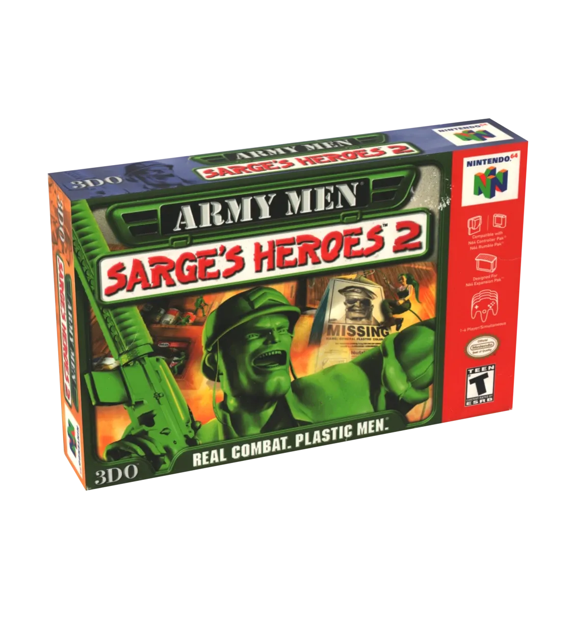 Army Men Sarge&#39;s Heroes 2 Reproduction Box