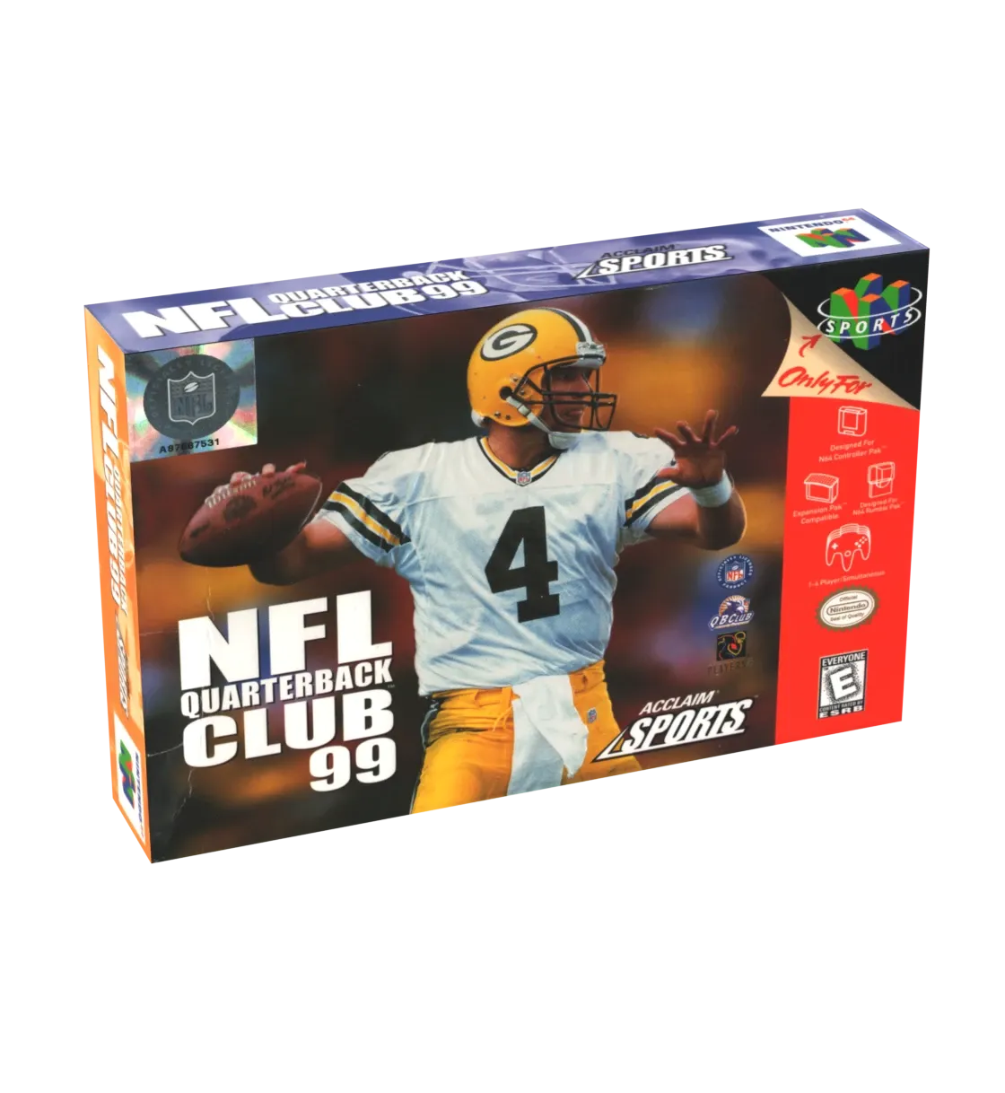 NFL Quarterback Club 99 Reproduction Box