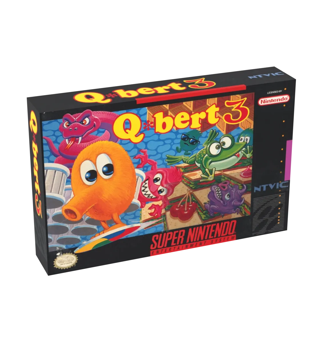 Q-Bert 3 Reproduction Box