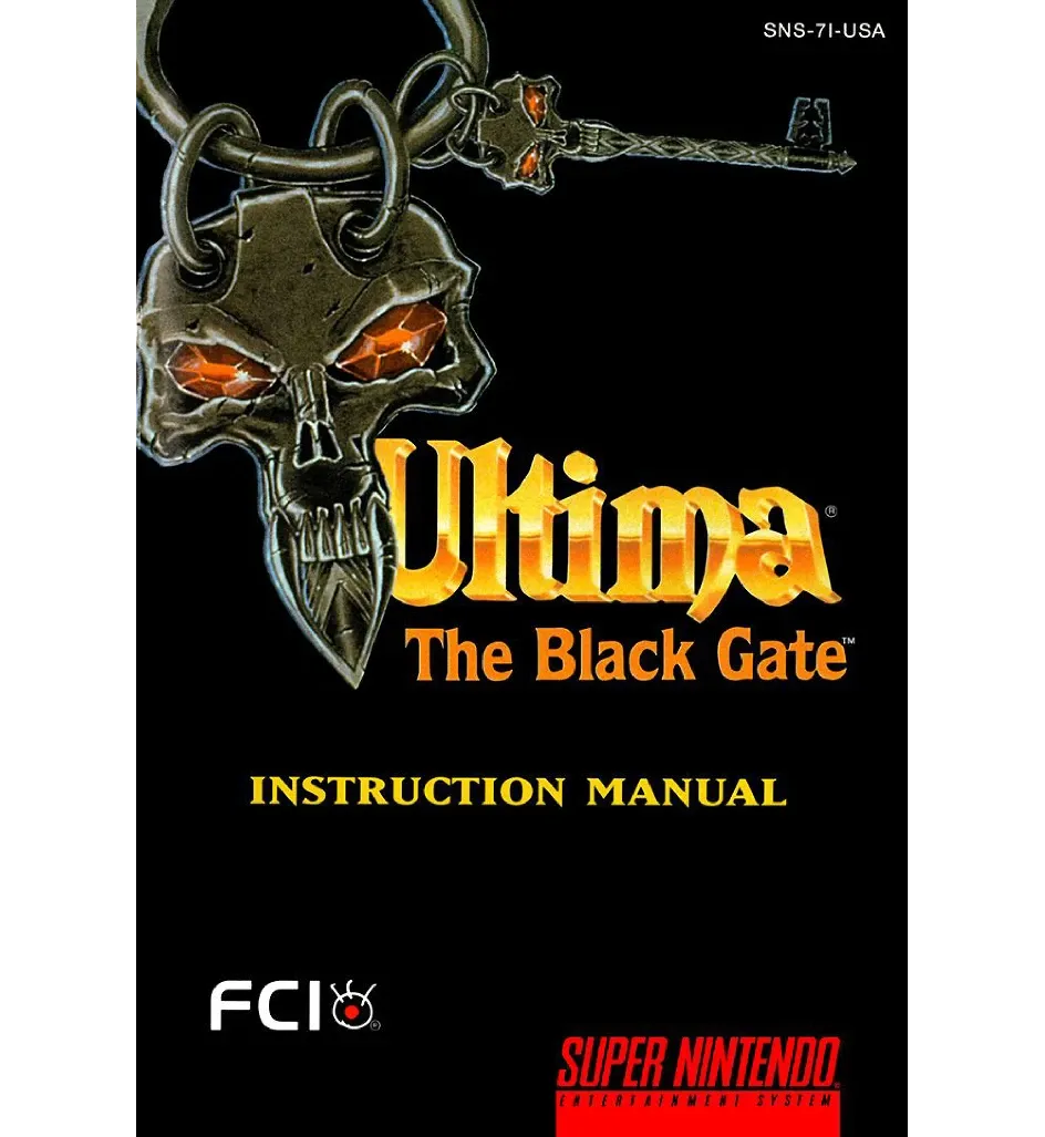 Ultima Runes of Virtue 2 Reproduction Manual
