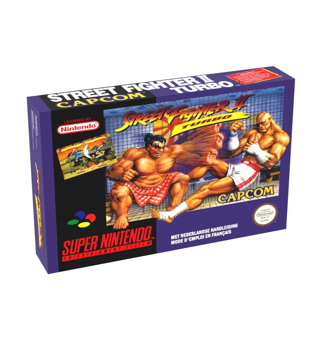 Street Fighter 2 Turbo Reproduction Box