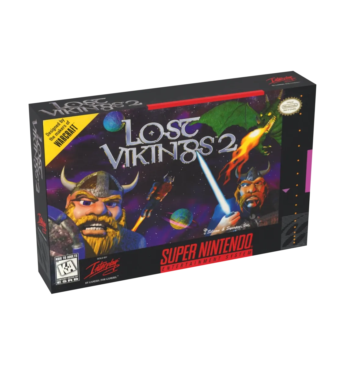 Lost Vikings 2 Reproduction Box