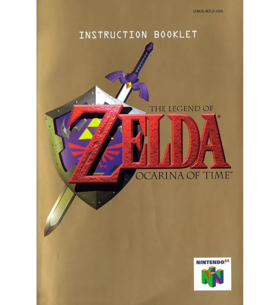 The Legend of Zelda Ocarina of Time Reproduction Manual