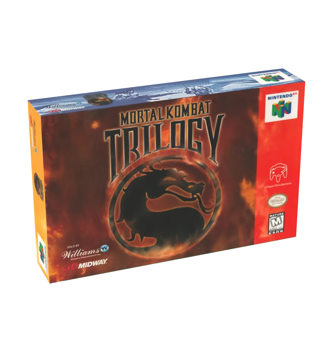 Mortal Kombat Trilogy Reproduction Box