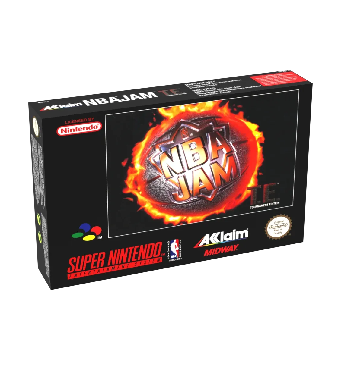 NBA Jam Tournament Edition Reproduction Box