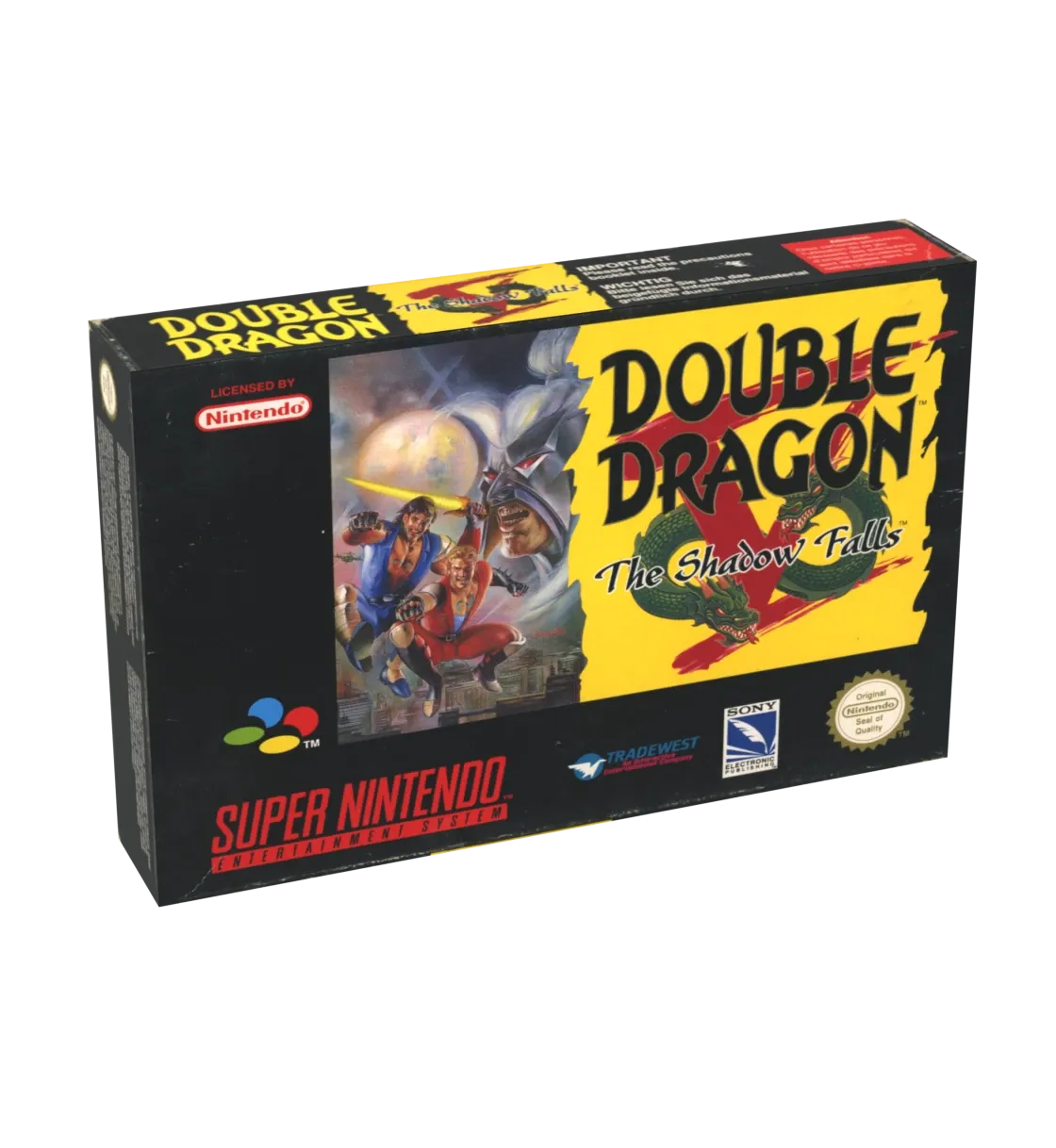 Double Dragon V Reproduction Box