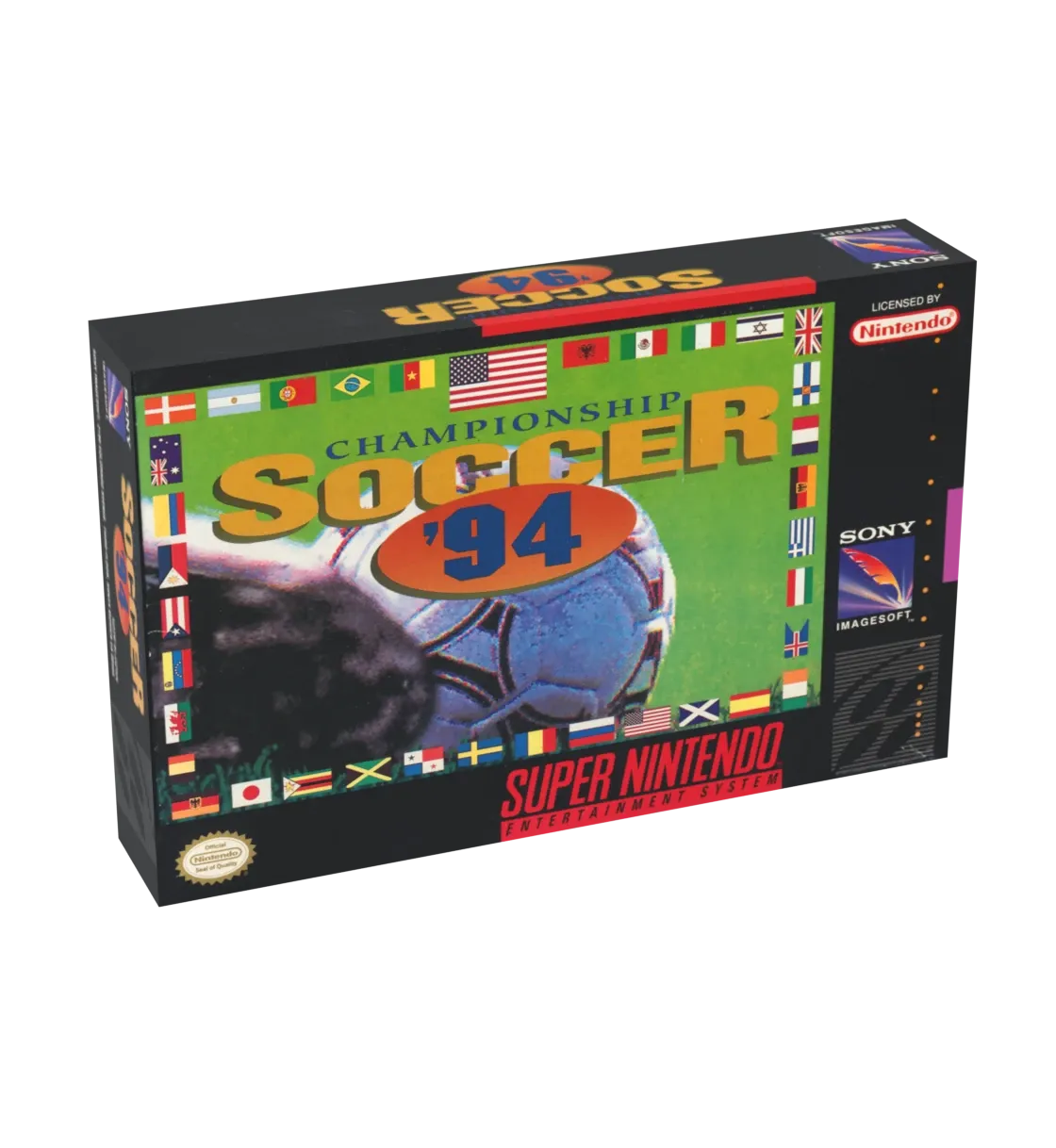 Championship Soccer 94 Reproduction Box