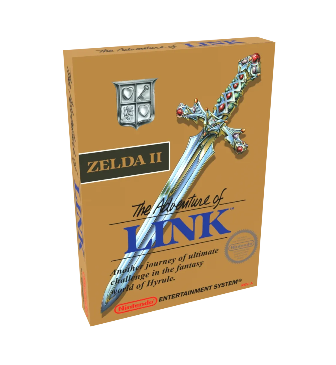 Zelda 2 The Adventure of Link Reproduction Box