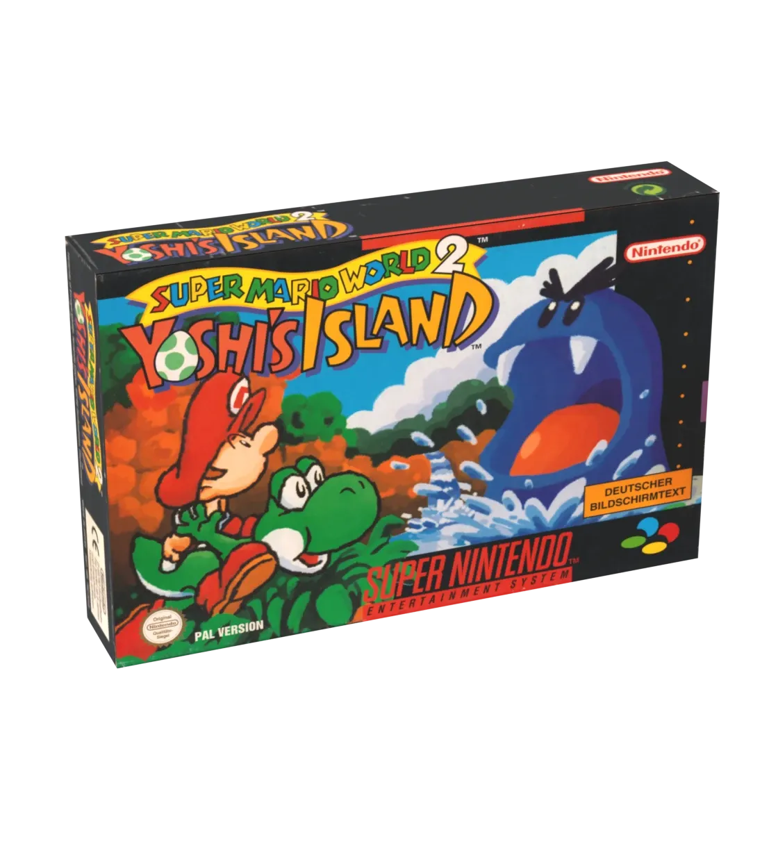 Super Mario World 2 Yoshi&#39;s Island Reproduction Box