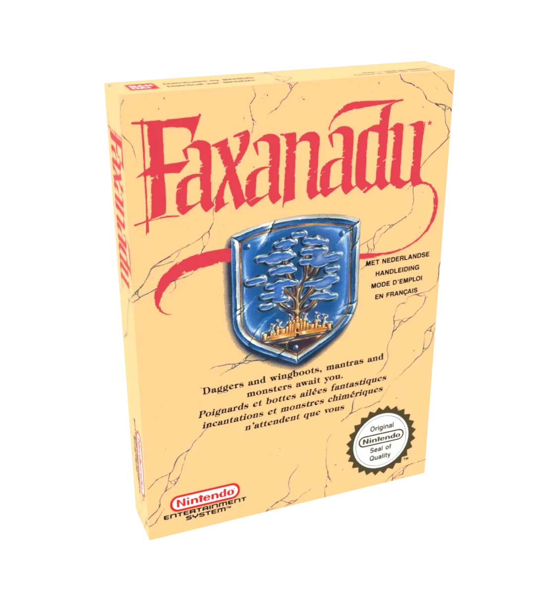 Faxanadu Reproduction Box