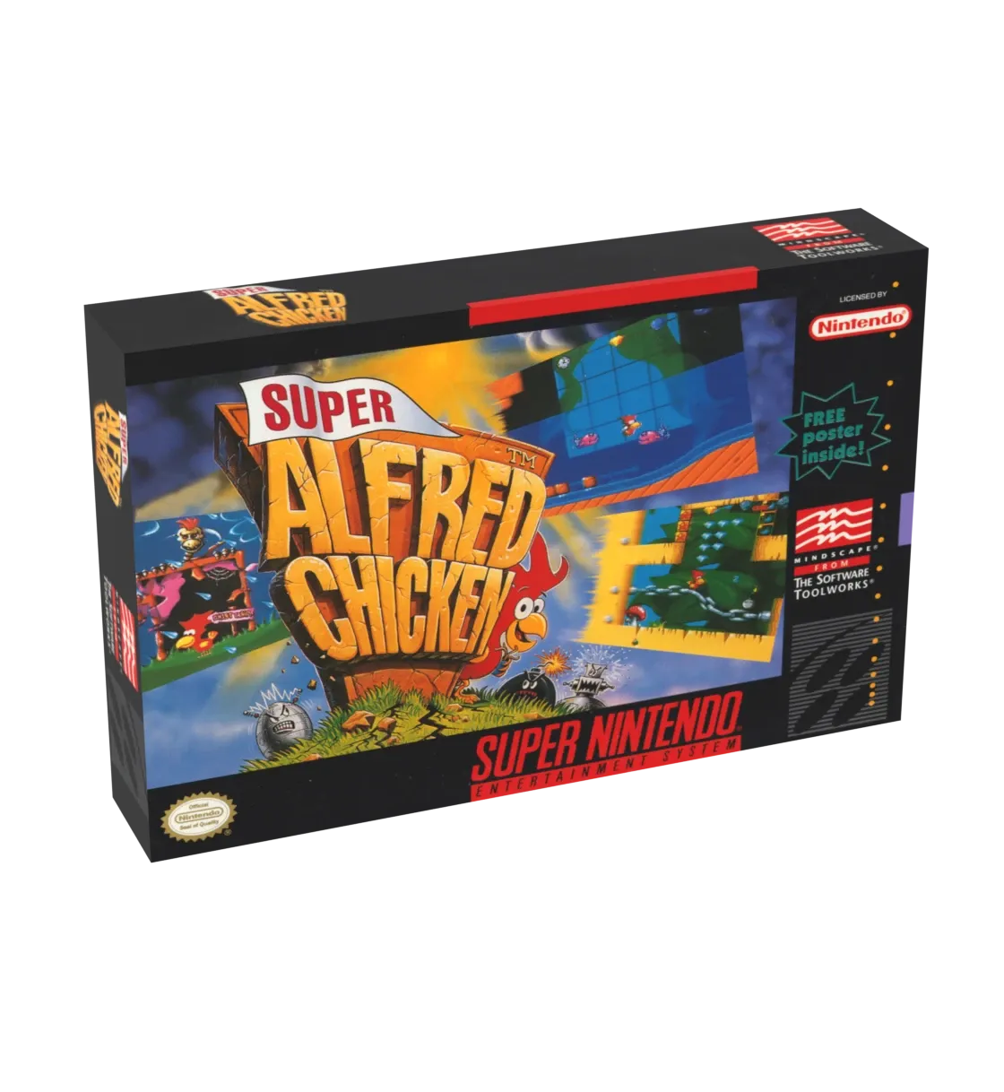 Super Alfred Chicken Reproduction Box