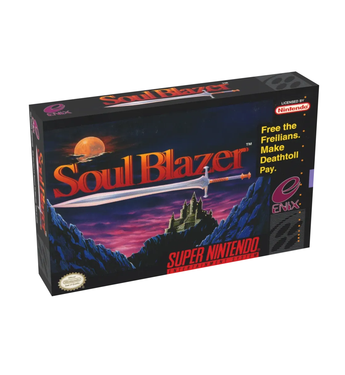 Soul Blazer Reproduction Box