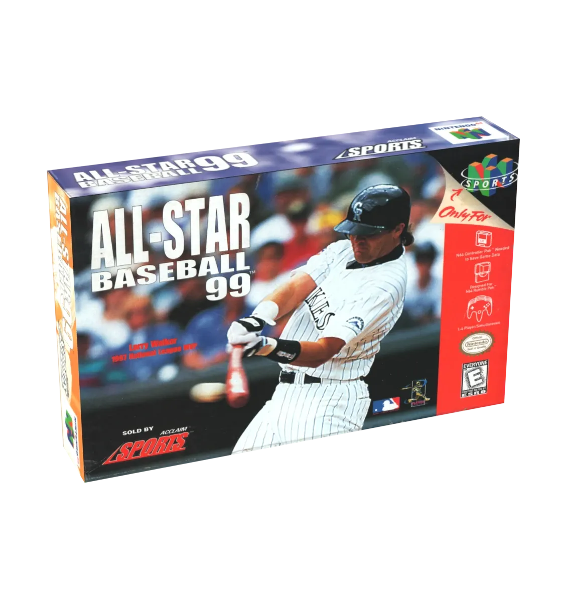 All Star Baseball 99 Reproduction Box