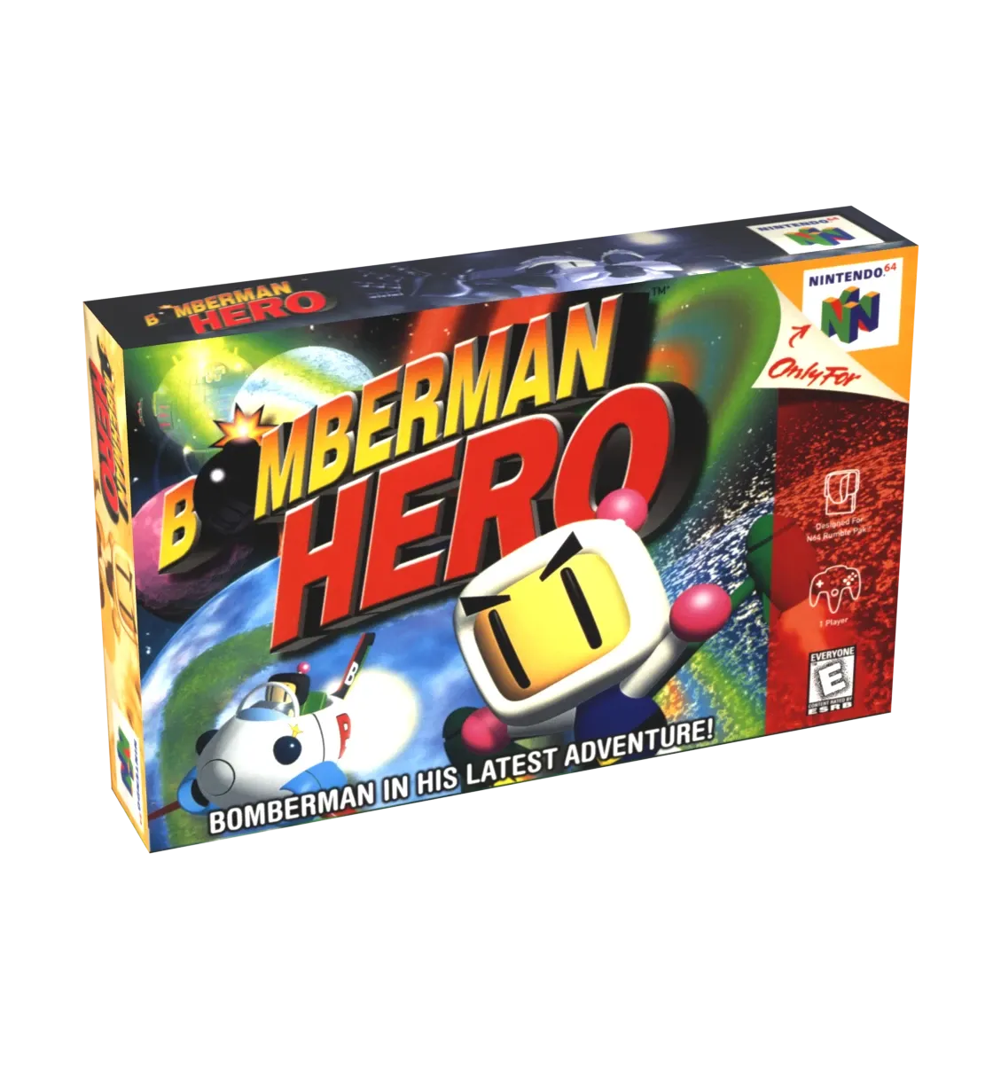 Bomberman Hero Reproduction Box