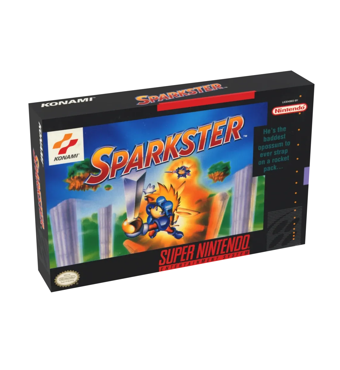 Sparkster Reproduction Box