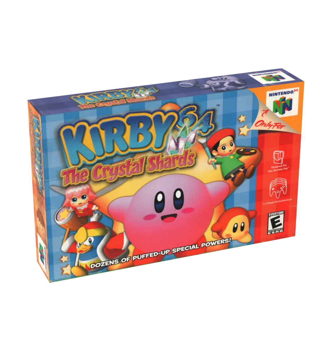 Kirby 64 The Crystal Shards Reproduction Box