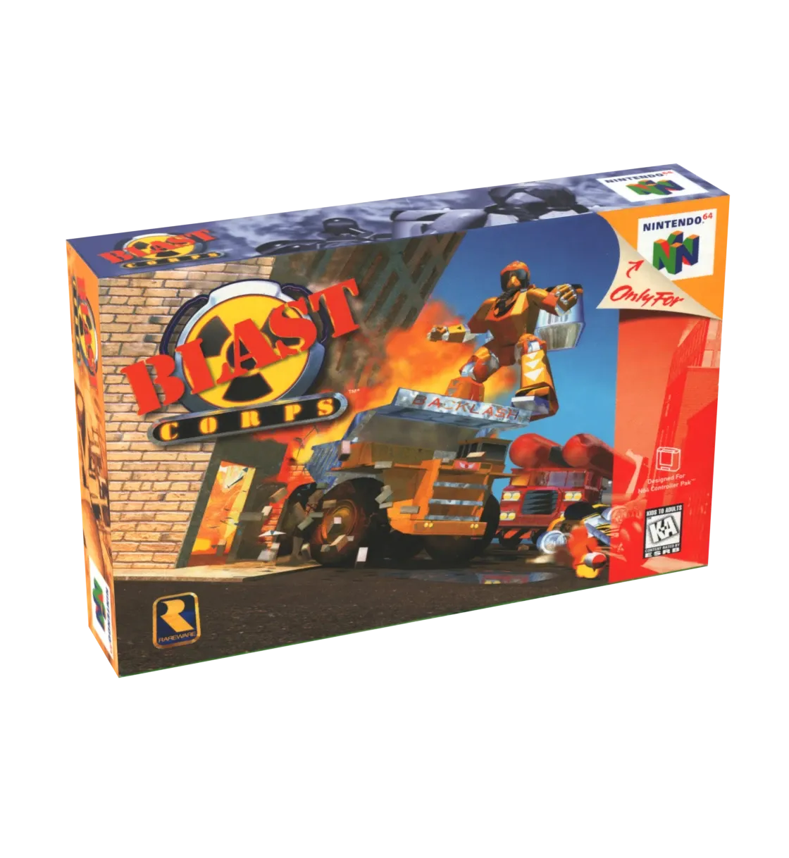 Blast Corps Reproduction Box