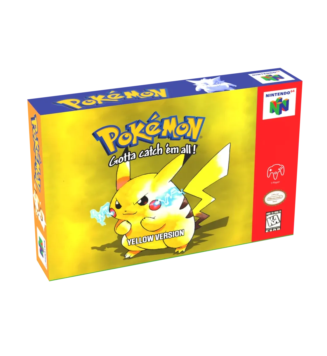 Pokemon Yellow Reproduction Box