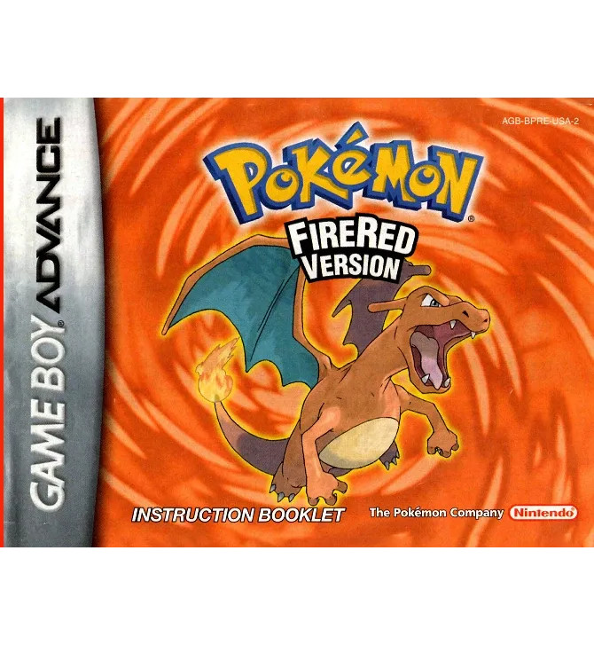 Pokemon FireRed Reproduction Manual