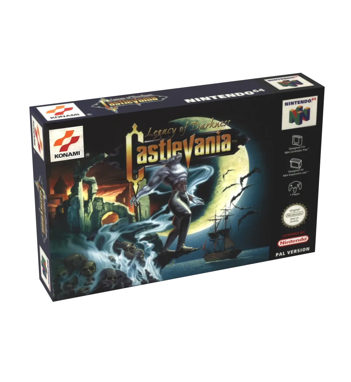 Castlevania Legacy of Darkness Reproduction Box