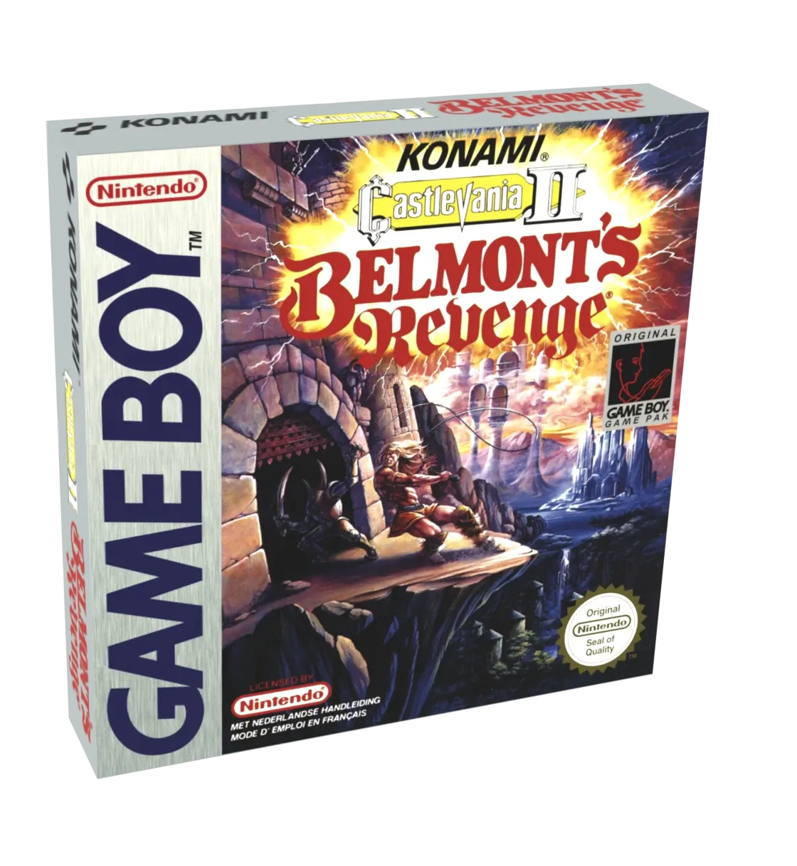 Castlevania 2 Belmont&#39;s Revenge Reproduction Box