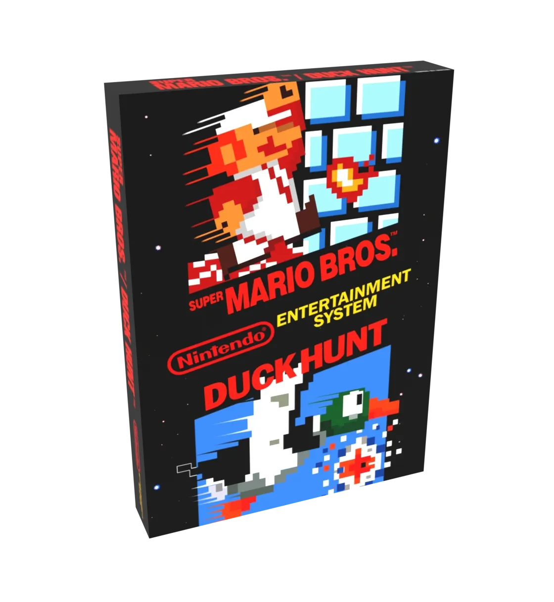 Super Mario Brothers and Duck Hunt Reproduction Box