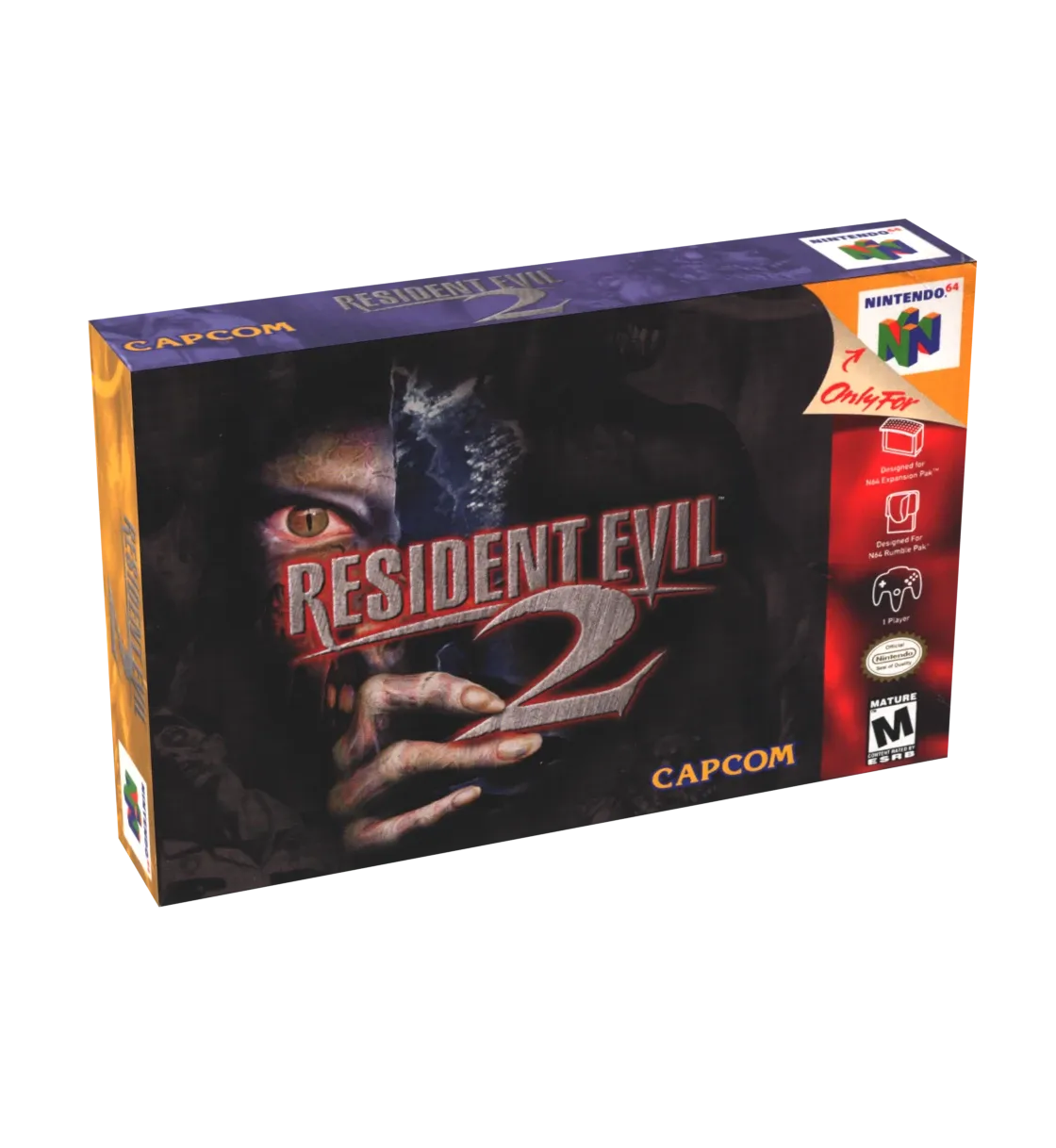 Resident Evil 2 Reproduction Box