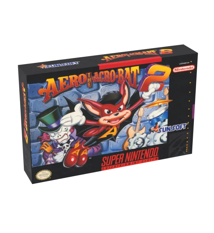 Aero the Acrobat 2 Reproduction Box