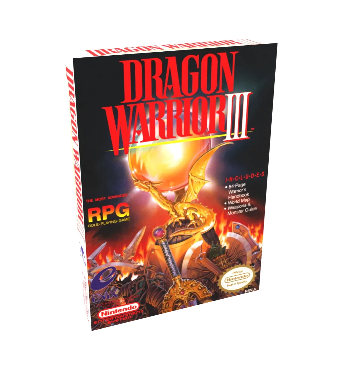 Dragon Warrior 3 Reproduction Box
