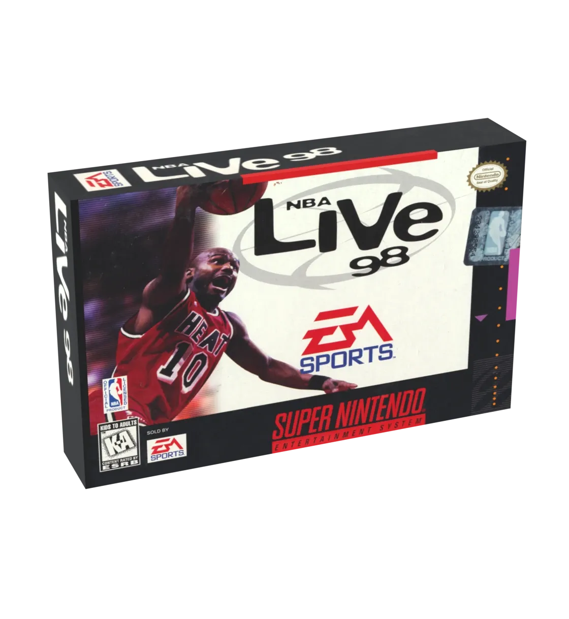 NBA Live 98 Reproduction Box