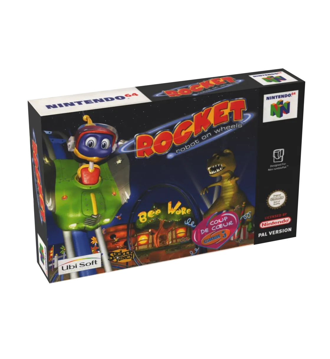 Rocket Robot on Wheels Reproduction Box