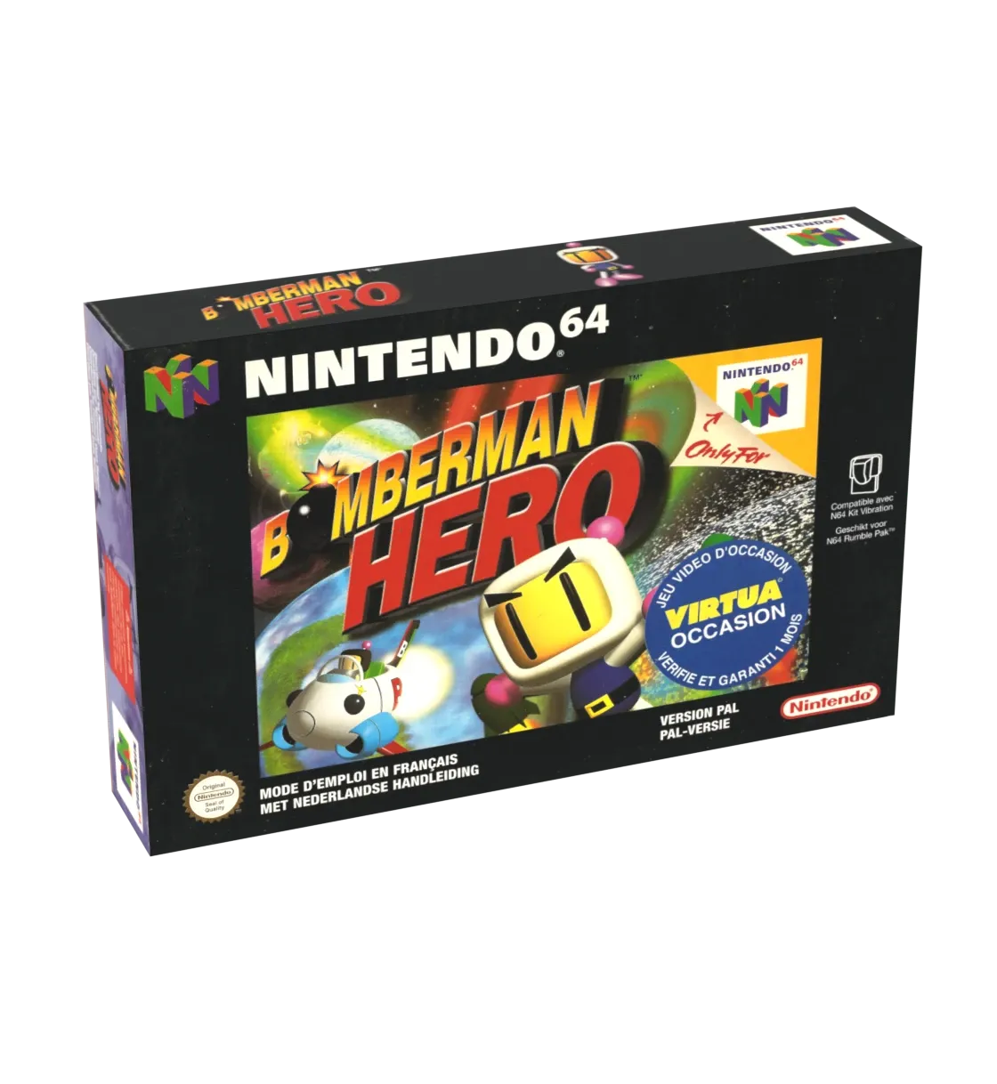 Bomberman Hero Reproduction Box